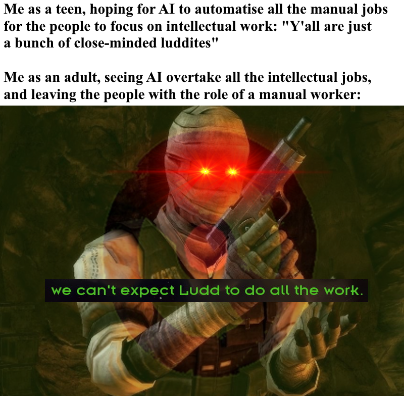 Something something about the industrial revolution and its consequences