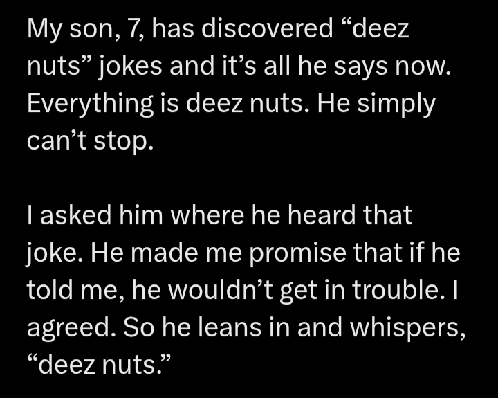 DEEZ NUTS JOKE FROM OLD DAYS