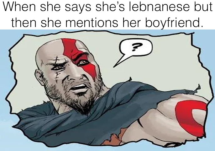 She's lying, she's not gay.