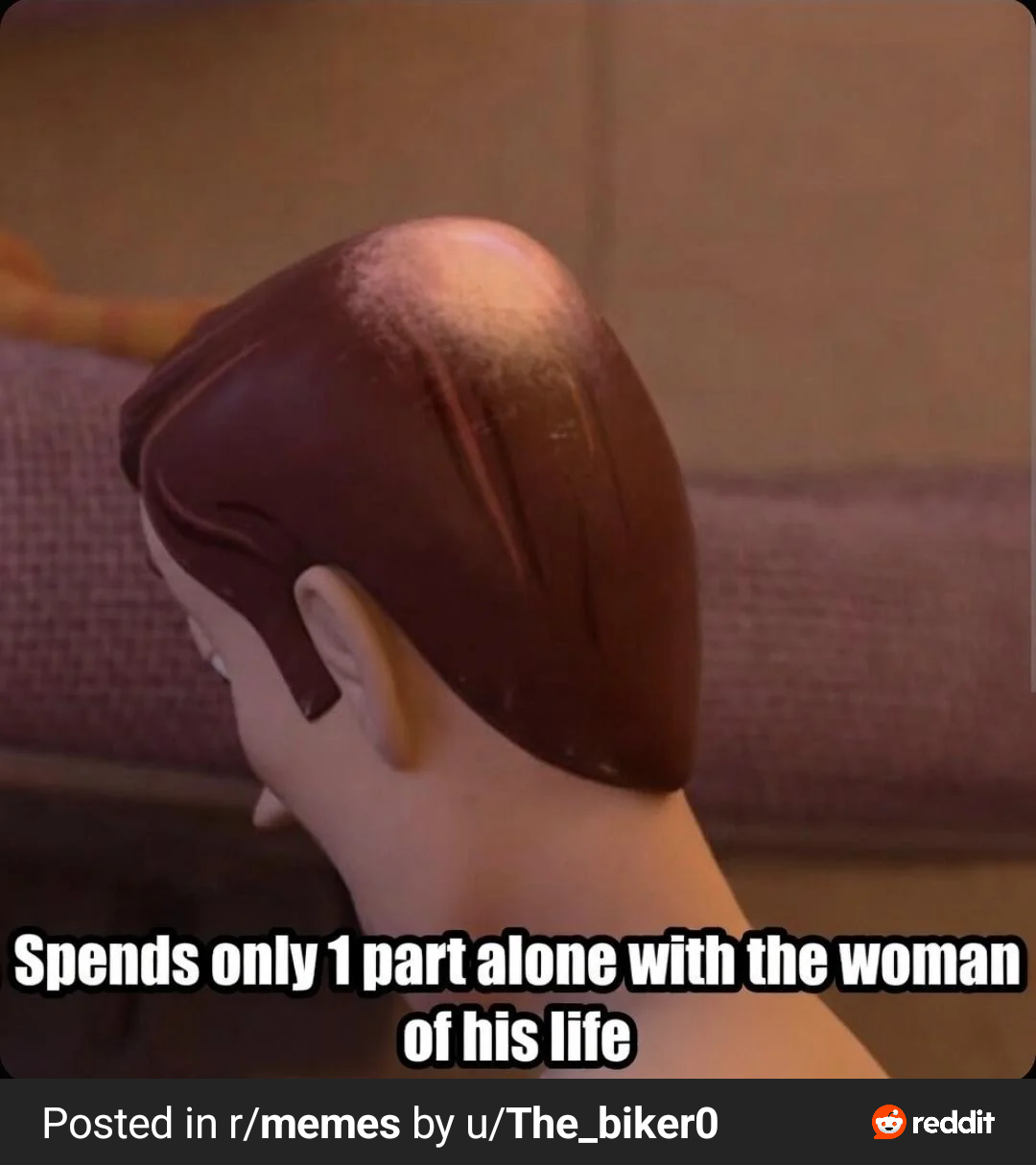 And he returned bald.